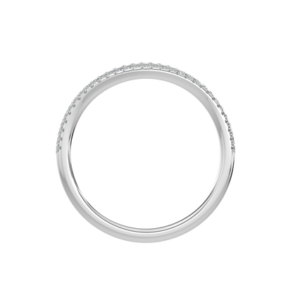 Contour Diamond Band-White Gold