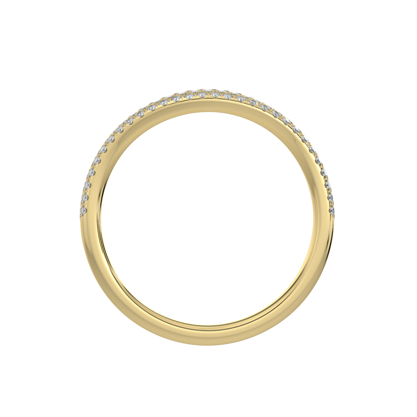 Contour Diamond Band-Yellow Gold