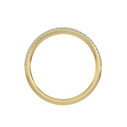 Contour Diamond Band-Yellow Gold