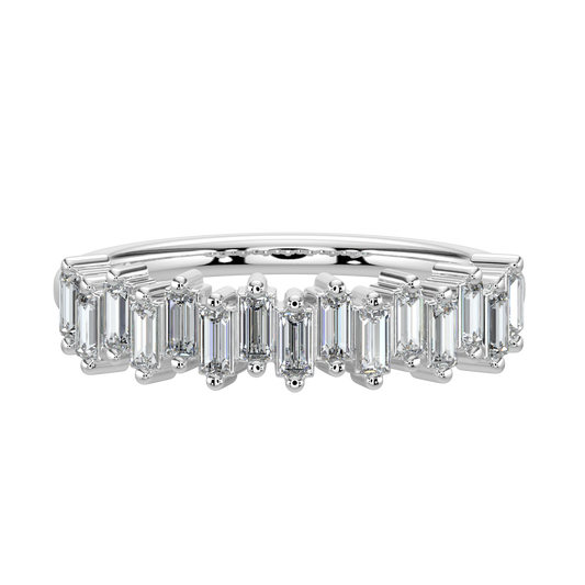 Baguette Diamond Band-White Gold