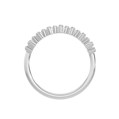 Baguette Diamond Band-White Gold