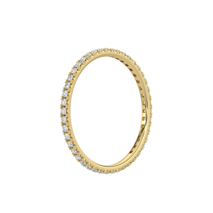 Forever Diamond Band-Yellow Gold