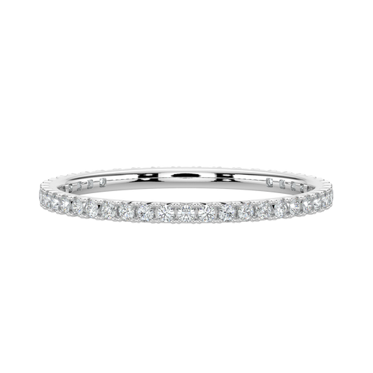 Forever Diamond Band-White Gold