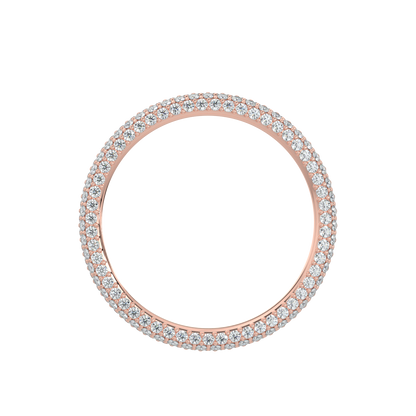 Twinkling Diamond Band-Rose Gold