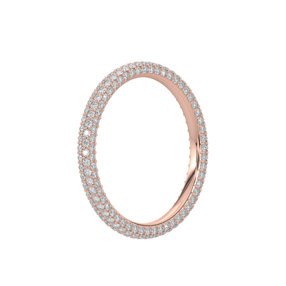 Twinkling Diamond Band-Rose Gold