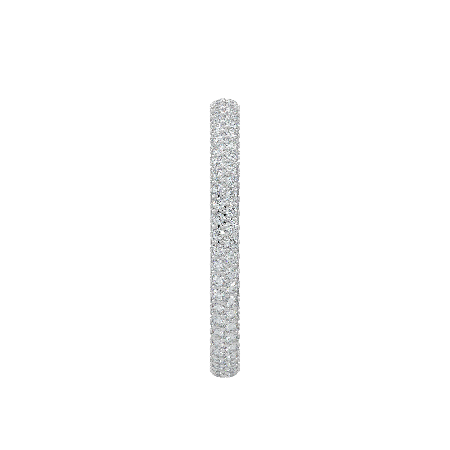 Twinkling Diamond Band-White Gold