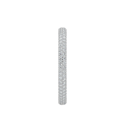 Twinkling Diamond Band-White Gold