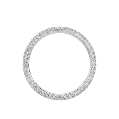 Twinkling Diamond Band-White Gold