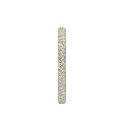 Twinkling Diamond Band-Yellow Gold