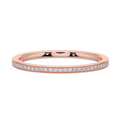 Stackable Diamond Band-Rose Gold
