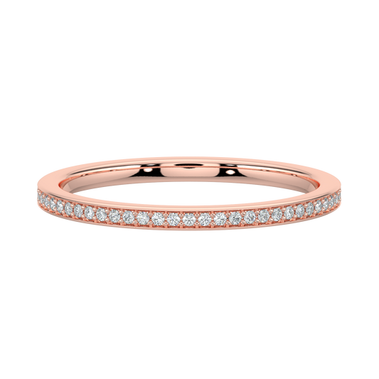Stackable Diamond Band-Rose Gold