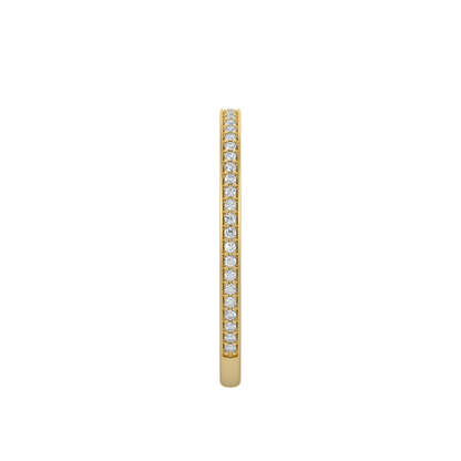 Stackable Diamond Band-Yellow Gold