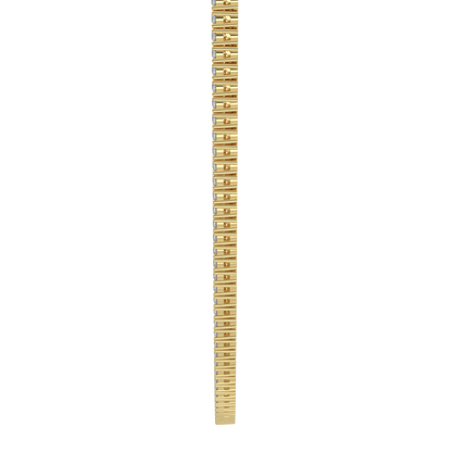 Radiant Diamond Tennis Necklace-Yellow Gold