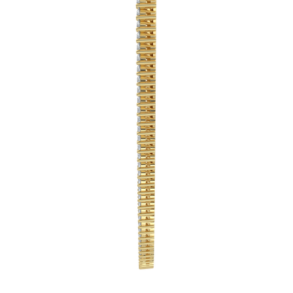 Sparkling Diamond Tennis Necklace-Yellow Gold