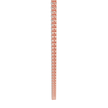 Cascade Diamond Tennis Necklace-Rose Gold