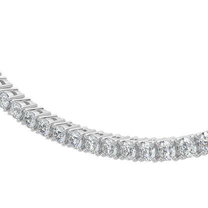Cascade Diamond Tennis Necklace-White Gold