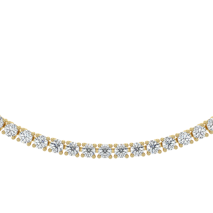 Cascade Diamond Tennis Necklace-Yellow Gold
