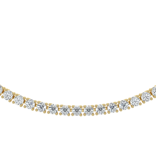 Cascade Diamond Tennis Necklace-Yellow Gold