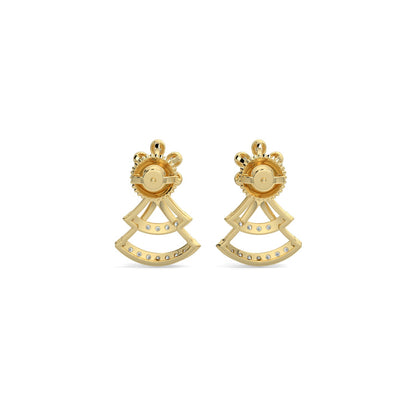 Sparkle Diamond Earrings-Yellow Gold