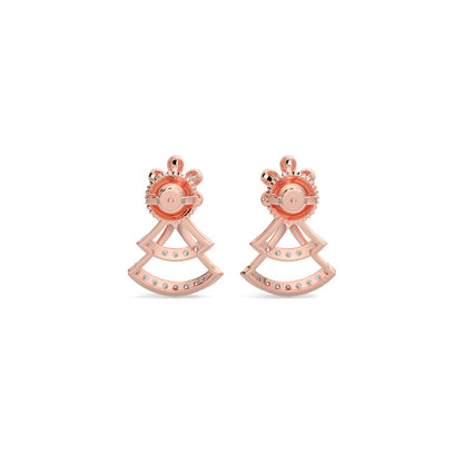 Sparkle Diamond Earrings-Rose Gold
