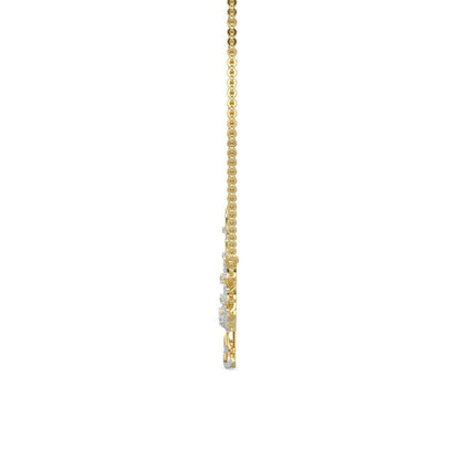 Sparkle Diamond Necklace-Yellow Gold