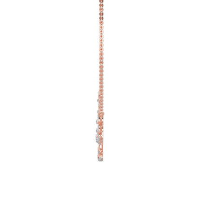 Sparkle Diamond Necklace-Rose Gold