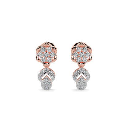 Enchanted Diamond Earrings-Rose Gold
