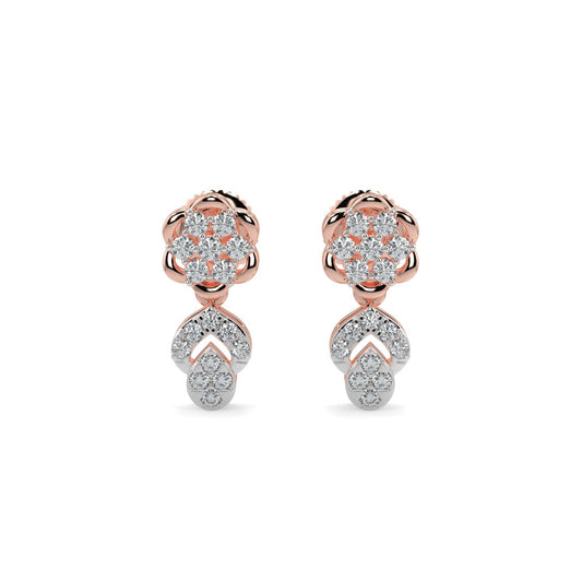 Enchanted Diamond Earrings-Rose Gold