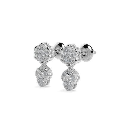 Enchanted Diamond Earrings-White Gold