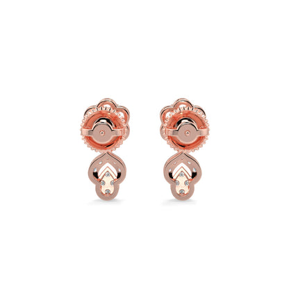Enchanted Diamond Earrings-Rose Gold