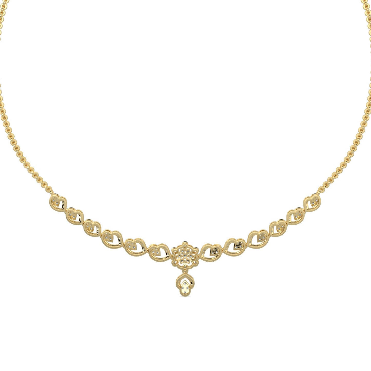Enchanted Diamond Necklace-Yellow Gold