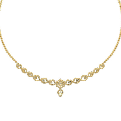 Enchanted Diamond Necklace-Yellow Gold