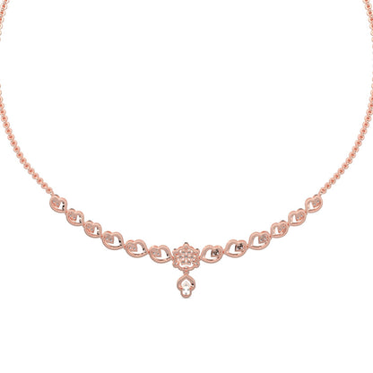 Enchanted Diamond Necklace-Rose Gold