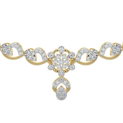 Enchanted Diamond Necklace-Yellow Gold