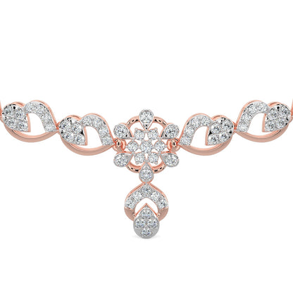 Enchanted Diamond Necklace-Rose Gold