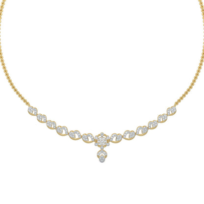 Enchanted Diamond Necklace-Yellow Gold