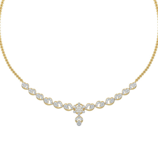 Enchanted Diamond Necklace-Yellow Gold