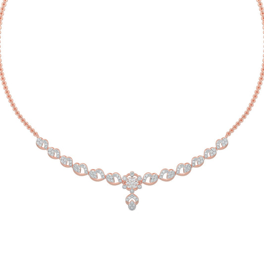 Enchanted Diamond Necklace-Rose Gold