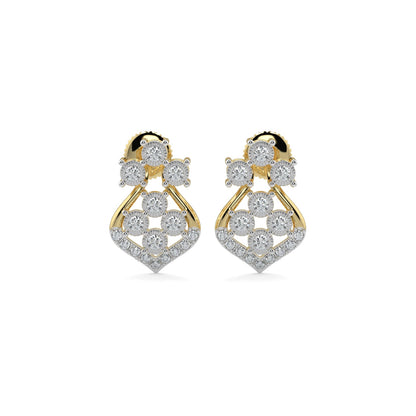 Celestial Diamond Earrings-Yellow Gold