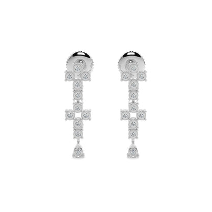 Moonlit Diamond Earring-White Gold