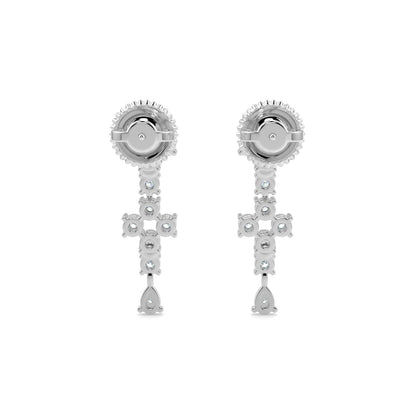Moonlit Diamond Earring-White Gold