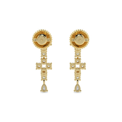 Moonlit Diamond Earring-Yellow Gold