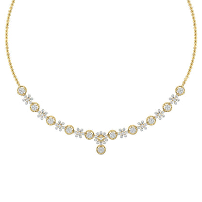 Daisy Dreams Diamond Necklace-Yellow Gold