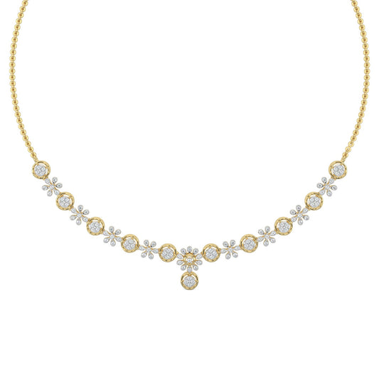 Daisy Dreams Diamond Necklace-Yellow Gold