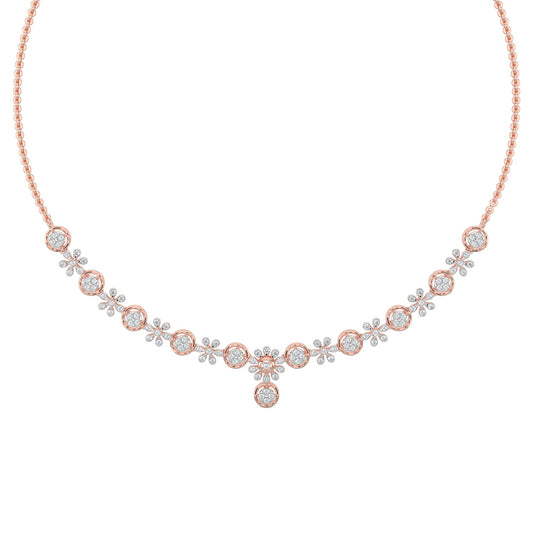 Daisy Dreams Diamond Necklace-Rose Gold