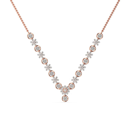 Daisy Dreams Diamond Necklace-Rose Gold