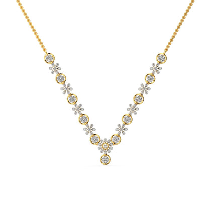 Daisy Dreams Diamond Necklace-Yellow Gold