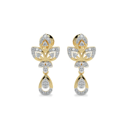 Delicate Charm Earring-Yellow Gold