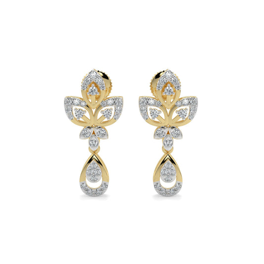 Delicate Charm Earring-Yellow Gold