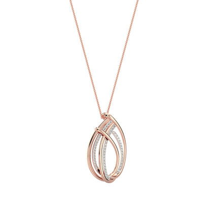 Forever Shine Diamond Pendant-Rose Gold